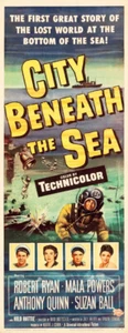 City Beneath the Sea Movie Poster 14x36 Insert 14"x36" Replica - Picture 1 of 1