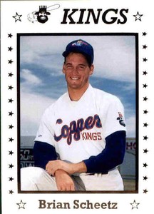 1990 Butte Copper Kings Sports Pro #19 Brian Scheetz Gladstone Missouri MO Card