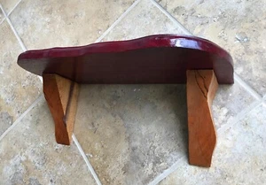 Estante de madera maciza vintage hecho a mano granja rústico 15,25 x 7,25 x 6,5" - Imagen 1 de 17