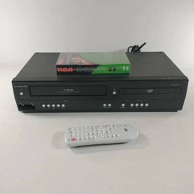 Funai DV220FX5 DVD VCR Combo VHS Player Recorder With Remote & Blank Tape TESTED - Image 1 of 4