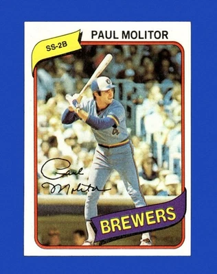 1980 Topps набор перерыв #406 Paul Molitor NM-MT или лучше * GMCARDS * - Изображение 1 из 2