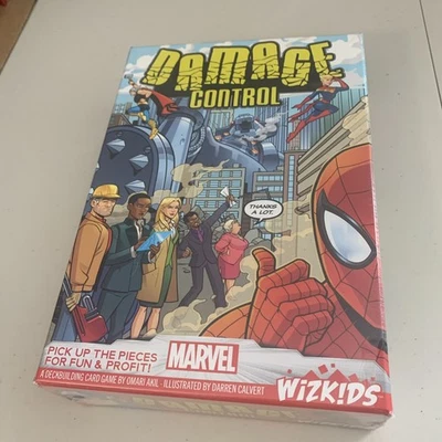 DAMAGE CONTROL  MARVEL PICK UP THE PIECES FOR FUN & PROFIT! A Card building Game - Image 1 of 3