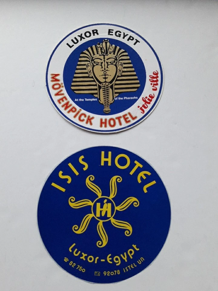 Лот 2 ЕГИПЕТ (LUXOR) стикер отель багаж этикетка. - Изображение 1 из 1