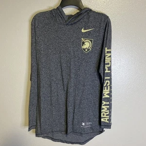 Camiseta con capucha de manga larga jaspeada caballeros negros del ejército Nike para hombre - Imagen 1 de 9