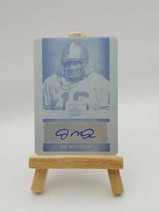 Joe Montana 2022 Leaf Ultimate Draft Football Cyan Plate 1/1 #PA-JM1 49ers NFL - Picture 1 of 2