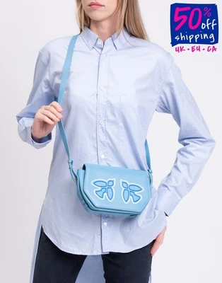 Bolso Bandolera PINKO Cuero Pájaros Correa Ajustable Solapa Magnética PVP€240 Foto 1 de 4