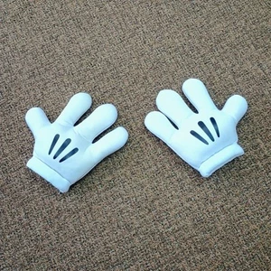 Mickey Mouse Gloves Plush Hands Costume Set Left Right - Picture 1 of 5