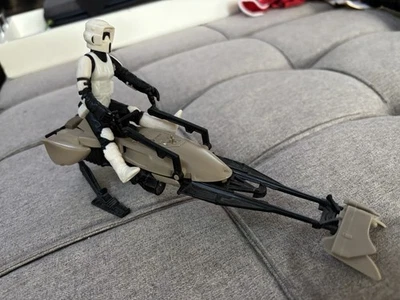 Bicicleta de Colección Kenner Star Wars 1983 ROTJ Speeder Motociclista Scout con 1 Solapa Trasera Foto 1 de 4