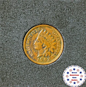 1902 Copper Tin Indian Head~XF~Extra Fine~Full Liberty~Three Diamonds~! - Picture 1 of 4