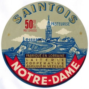Etiquette Fromage de Lorraine--Saintois--Notre Dame-Laiterie - Imagen 1 de 2