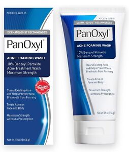 PanOxyl Acne Foaming Wash, Maximum Strength Deep cleaning  - 5.5oz