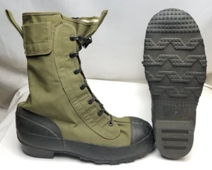 Botas de Trabajo de Combate BATA OD Verde Militar Ejército de Estados Unidos CON INSERCIONES - De Colección - USADAS 8 - Imagen 1 de 7