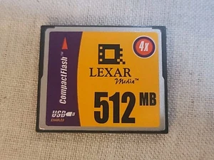 Lexar CompactFlash 512MB Compact Flash - Photo 1 sur 2