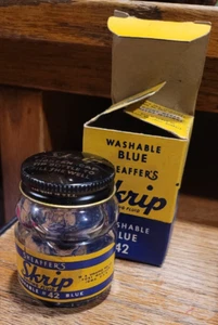 Botella de tinta Sheaffer's Skrip vintage con caja - azul #42 - Imagen 1 de 6