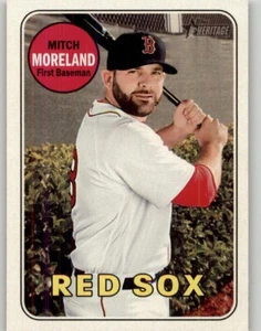 2018 Topps Heritage Mitch Moreland #625 Boston Red Sox - Picture 1 of 2