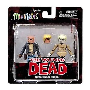 Minimates Walking Dead Series 7 Scavenger Derek And Zombie Holly Figure Set NEW - Picture 1 of 1