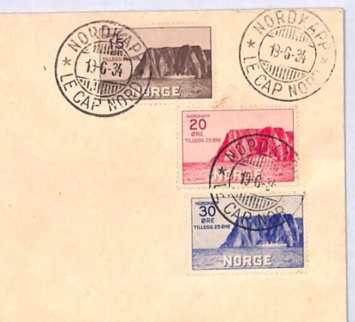NORWAY 1930 Tourist Fund Set Cover *NORDKAPP* 1934 CDS Ship Polaris ARCTIC YT85 - Image 1 of 4