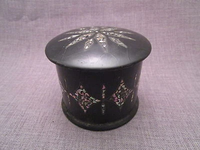 Boite napIII,papier maché,incrustation de nacre - Photo 1/3