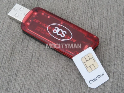 Устройство чтения смарт-карт USB для стандартного сотового телефона Mini SIM-карты 2FF - ACS ACR38T-IBS - Изображение 1 из 4