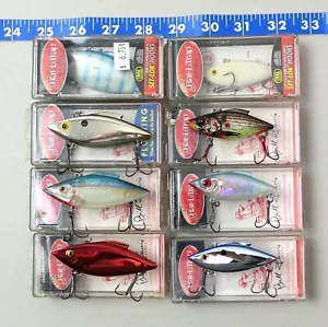 8 VTG Bill Lewis Rat-L-Trap Lure Lot w/ Boxes NOS /Excellent Lemon Bleeding Shad - Picture 1 of 12