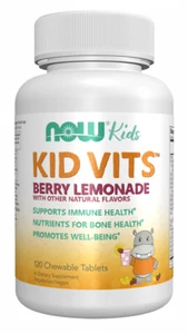 Now Foods KID VITS 120 Chewable Vitamins for Children BERRY Lemonade 10/26EX - Picture 1 of 2