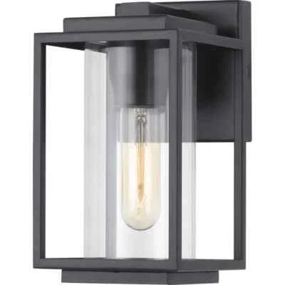 Progress Lighting Macstreet 1-Light 9 In. Matte Black Outdoor Wall Lantern - Image 1 of 4