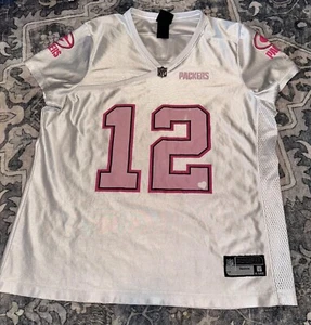 Reebok Aaron Rodgers #12 PACKERS Pink NFL Women's Size XLARGE Jersey - Picture 1 of 7
