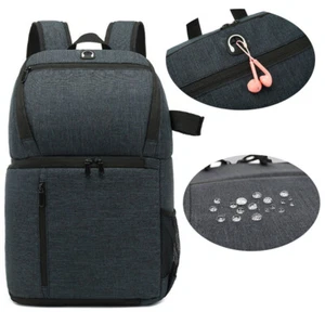Casual Waterproof DSLR Camera Backpack Bag Case Insert For Canon Nikon Sony Lens - Picture 1 of 12
