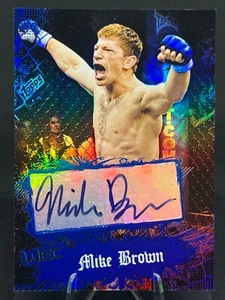 Autógrafos de luchador Mike Brown 2010 Topps UFC Main Event WEC #143 lámina azul - Imagen 1 de 2
