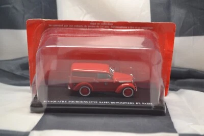 HATCHETTE MAGAZINE - RENAULT JUVAQUATRE FOURGONNETTE  POMPIER- 1/43 SCALE MODEL - Image 1 of 4