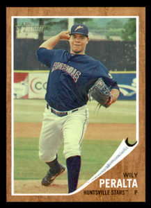 2011 Topps Heritage Minor League Wily Peralta  Green Tint  SN417/620 #14 Stars