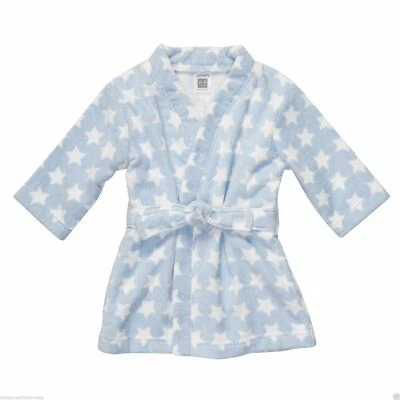 Carter's Little Layette Bath Robe ~ Blue & White ~ New With Tags - Image 1 of 2
