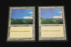 Plains (b) x2 Ice Age Set Lightly Played MTG - Picture 1 of 2