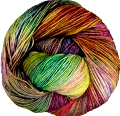 ARCO IRIS Multis 100gr Skein 440yd Malabrigo SOCK x-Soft SW Merino Wool Fgr YARN - Image 1 of 4