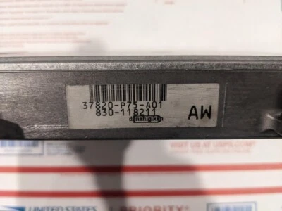 94-95 ACURA INTEGRA P75-A01 OBD1 DOHC 5SPD 1.8l ECU computer ecm b18b ls rs gs  - Image 1 of 4