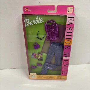 Mattel 25701 Barbie Fashion Avenue Purple Shirt Pants Accessories Metro Glam NIB - Picture 1 of 2