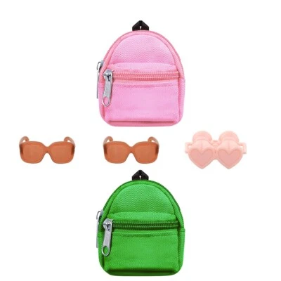 MATTEL Rucksack Kleidung Set Sonnenbrille Wandern Camping Outdoor für Barbie Ken Puppe