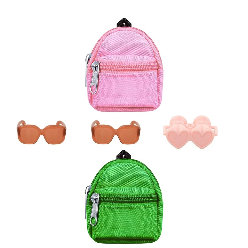 MATTEL Rucksack Kleidung Set Sonnenbrille Wandern Camping Outdoor für Barbie Ken Puppe