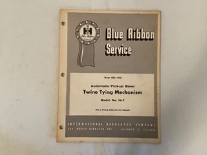 Automatische Pickup Ballenpresse Modell 56-T International Harvester Service Manual Werkstatt - Bild 1 von 2