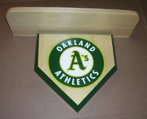 Bobble heads Oakland A's Home plate shelf to display Bobble heads - Picture 1 of 6