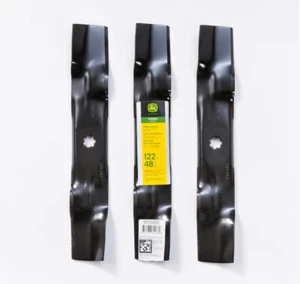 John Deere 48 in. 3-in-1 Mower Blade for Lawn Mowers GY20568 3 Blades (K) - Picture 1 of 5