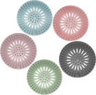 5 Pcs Hair Catcher, Shower Drain Cover, Sink Strainer Protector, Durable Silicon