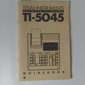 1985 "TI Texas Instruments TI-5045" Printer Display Manual Guidebook - Picture 1 of 12