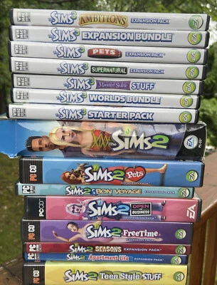 The Sims 2 & The Sims 3 Plus 13 Expansion Packs All Very Good Condition - Image 1 of 3