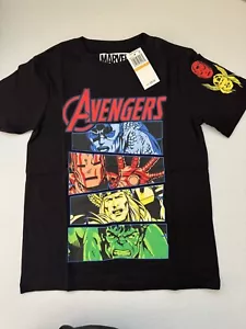 Marvel Avengers Black Graphic Tee Shirt. BIG Boys Size Large. - Picture 1 of 3