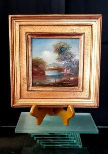 MERRILL CHASE GALLERIES ORIGINAL LAND & WATERSCAPE FRAMED OIL PAINTING BY WILKES - Picture 1 of 16