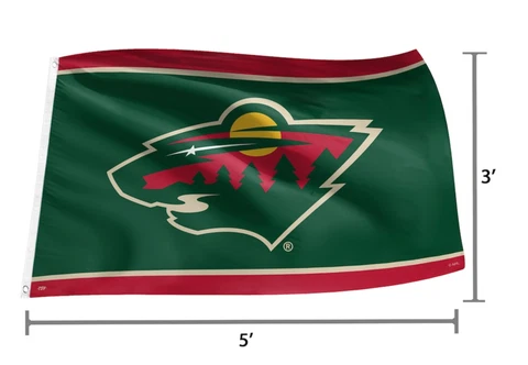 Minnesota Wild NHL HOCKEY Indoor Outdoor Car Auto Truck Flag 3 x 5 Cover