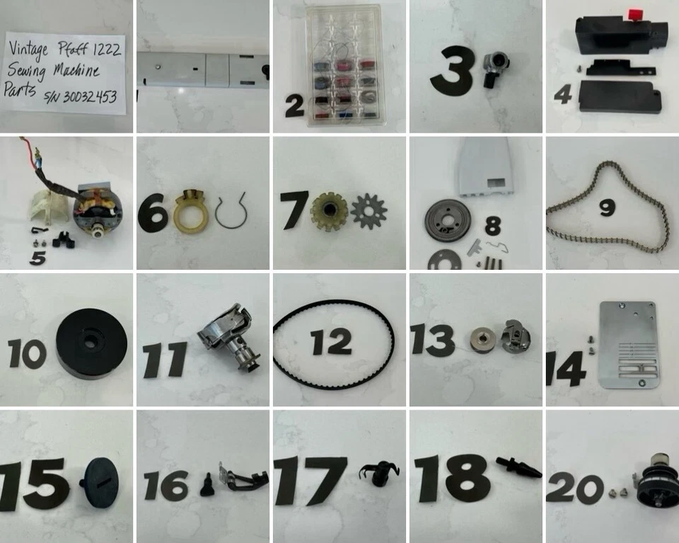 VINTAGE PFAFF 1222 SEWING MACHINE PARTS - Image 1 of 1