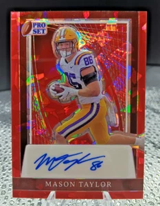 2024 Leaf Pro Set Metal Mason Taylor Red Cracked Ice Auto 1/2 SSP LSU Tigers - Picture 1 of 3