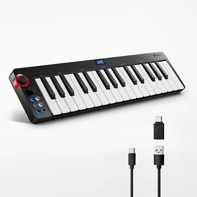✅ Donner N-32 USB MIDI Keyboard Controller 32 Key With Screen Joystick Sequencer - Image 1 of 4